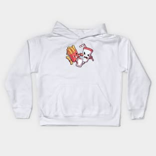 Fast Food Fight Kids Hoodie